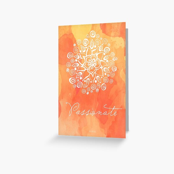 Sacral Chakra - Passionate Greeting Card