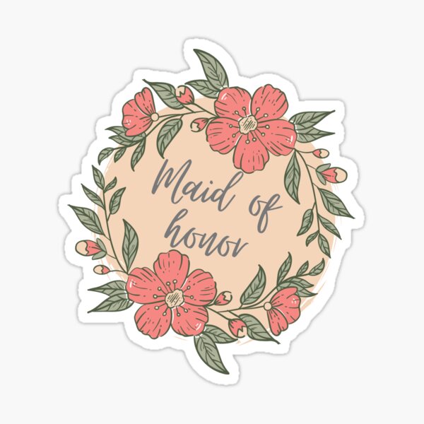 Item preview, Blush Pink Floral Maid of Honor Design designed and sold by Makattack99.