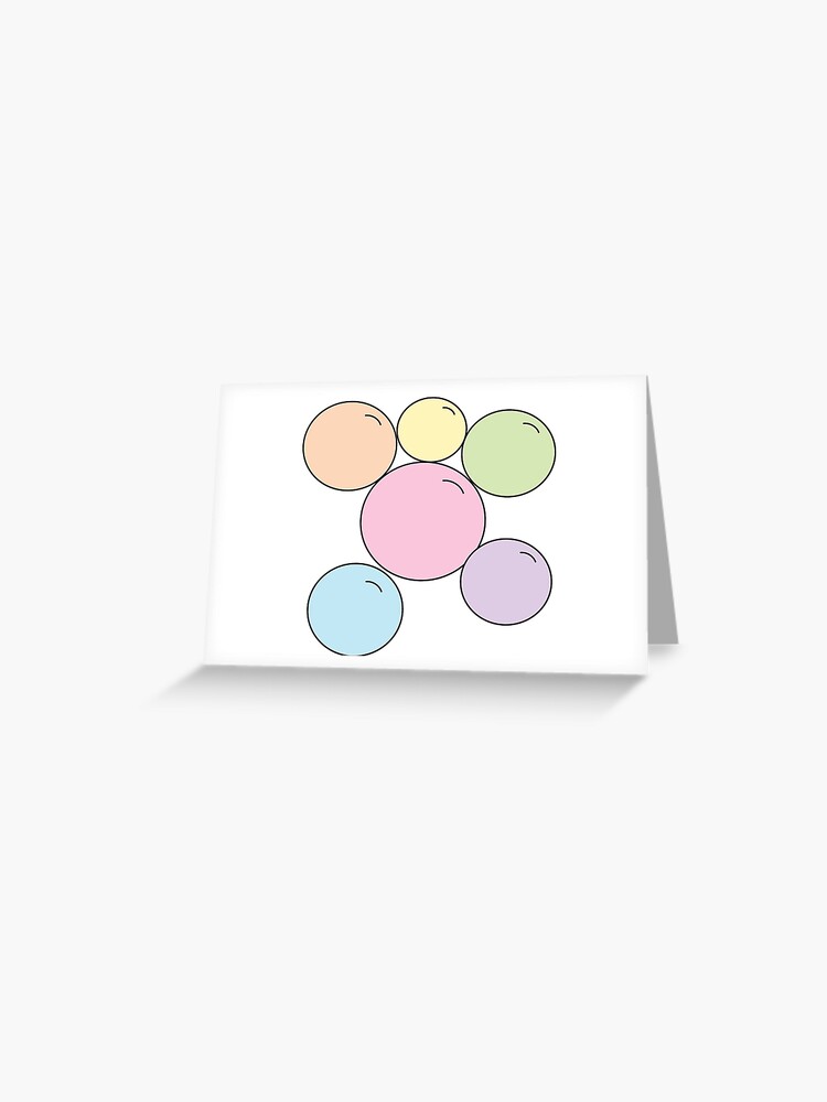 Bubbles Greeting Card By Ruby Belt Redbubble