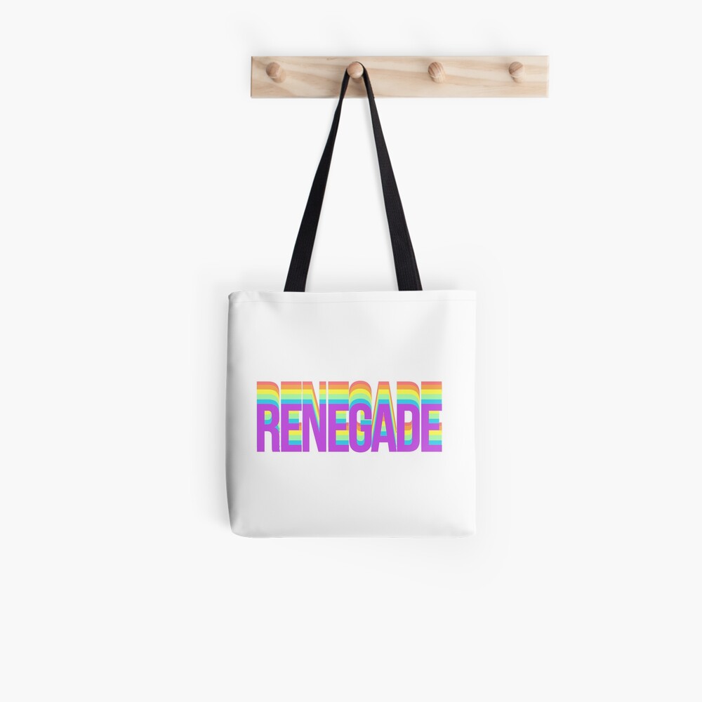 Renegade Tik Tok Song Tote Bag By Brxnnon Redbubble - renegade tik tok roblox id