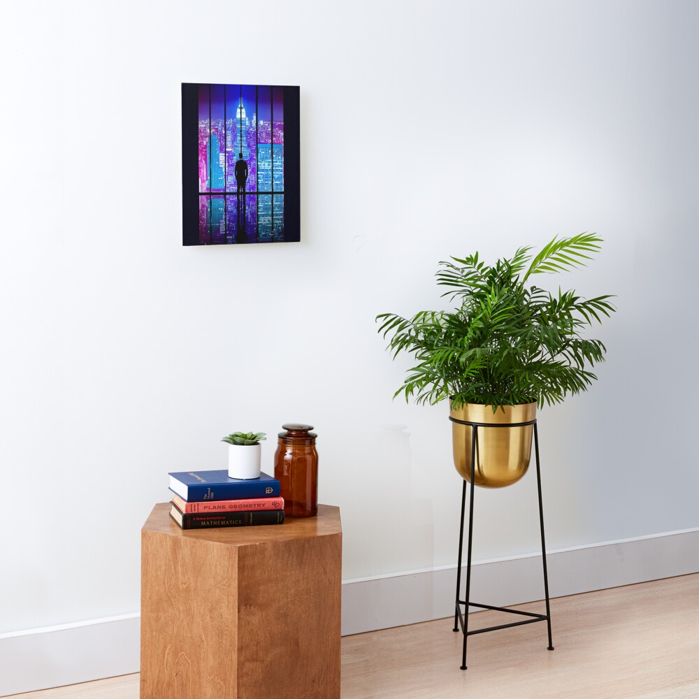 Watching Cyberpunk Mounted Print