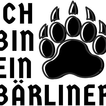 Galeriedruck mit Ich bin ein Bärliner, Berlin, Bär, Geschenk