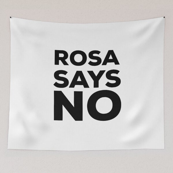 Item preview, ROSA SAYS NO - Retro Style Design designed and sold by tinytiger77.