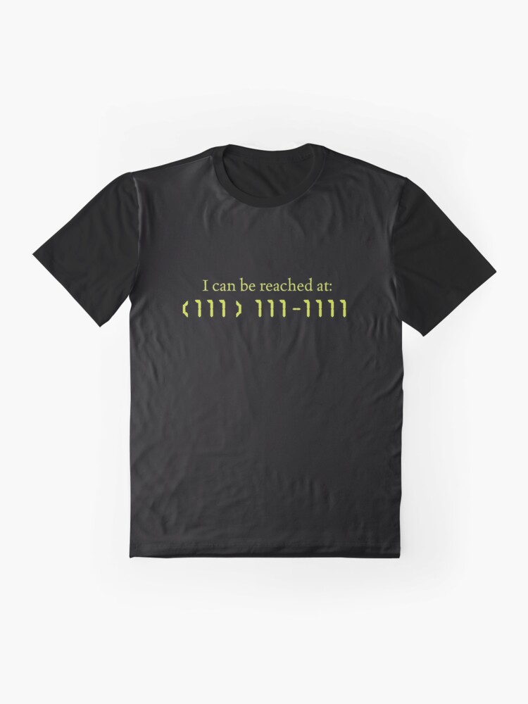 Alternate view of Cryptic Caller ID Graphic T-Shirt