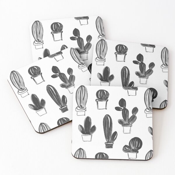 Item preview, Monochrome Cacti designed and sold by Kari Nichols.