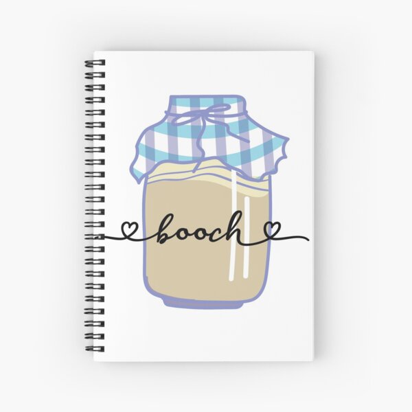 Item preview, Booch, Kombucha fermenting in a jar with a plaid fabric cover. designed and sold by The-Goods.