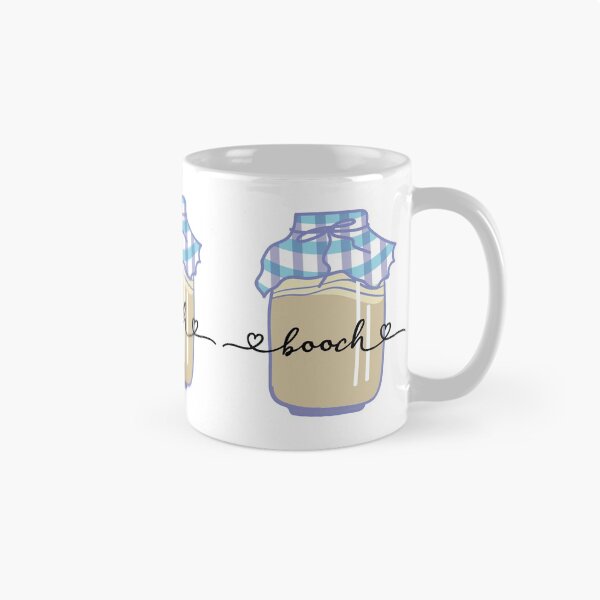 Item preview, Booch, Kombucha fermenting in a jar with a plaid fabric cover. designed and sold by The-Goods.