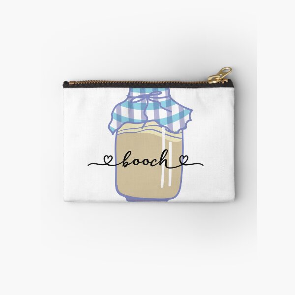 Item preview, Booch, Kombucha fermenting in a jar with a plaid fabric cover. designed and sold by The-Goods.