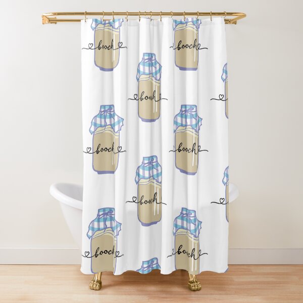 Item preview, Booch, Kombucha fermenting in a jar with a plaid fabric cover. designed and sold by The-Goods.