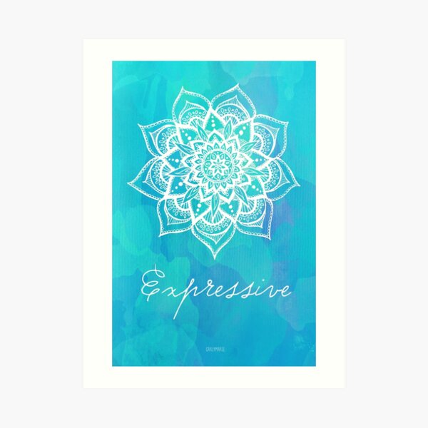 Throat Chakra - Expressive Art Print