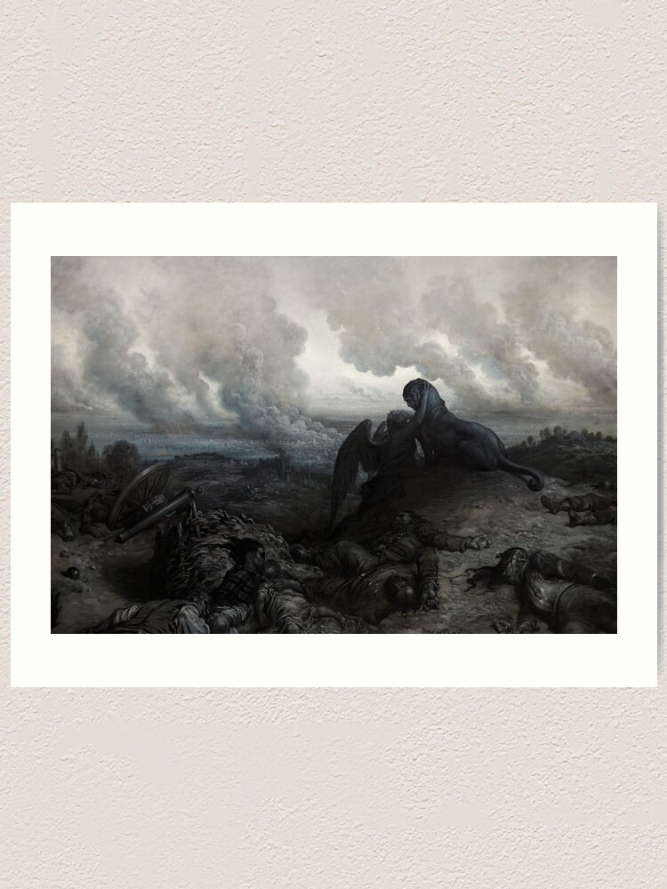 Vale of Tears by Gustave Doré - Ornate Dark Framed Art