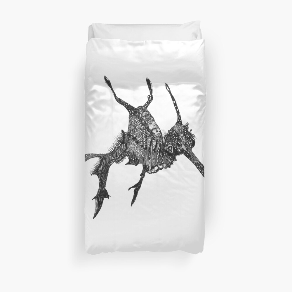 Wednesday the Weedy Sea Dragon Duvet Cover