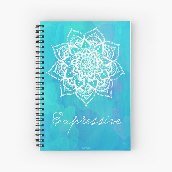 Throat Chakra - Expressive Spiral Notebook