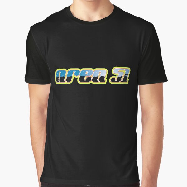 Area 51 Text Graphic T-Shirt