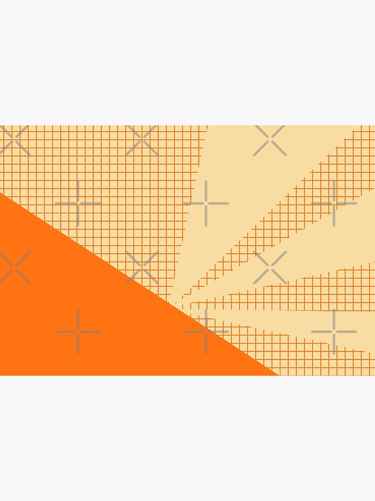 Geometric orange grid collage by by-jwp