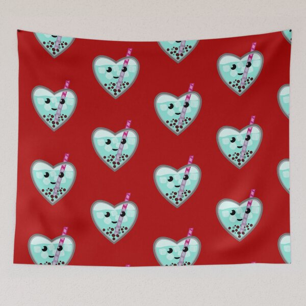 Item preview, Blue Bubble Tea Heart designed and sold by SubtleSplit.