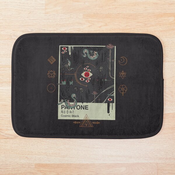 Cosmic Black Bath Mat