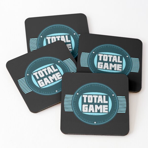 Item preview, 100% Total Game (Blue Retro Feel) designed and sold by BLACKSUN-SHOP.