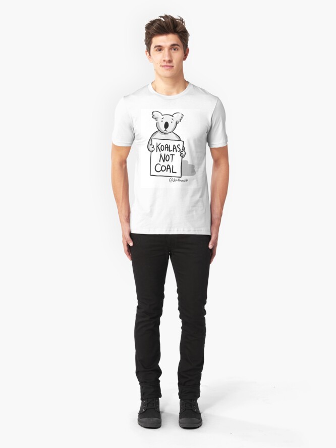 Alternate view of Koalas Not Coal by Jess Harwood Art Slim Fit T-Shirt