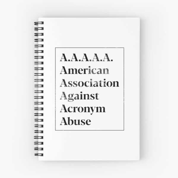 Item preview, Association Against Acronym Abuse designed and sold by kolbasound.