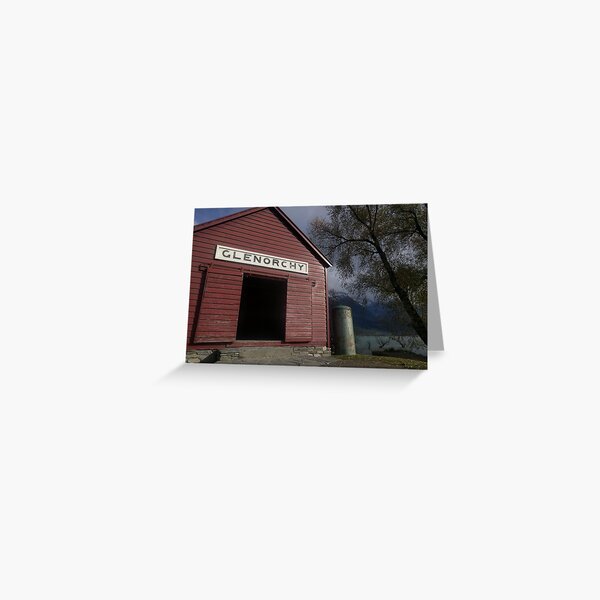 The Red Boat Shed in Glenorchy Greeting Card