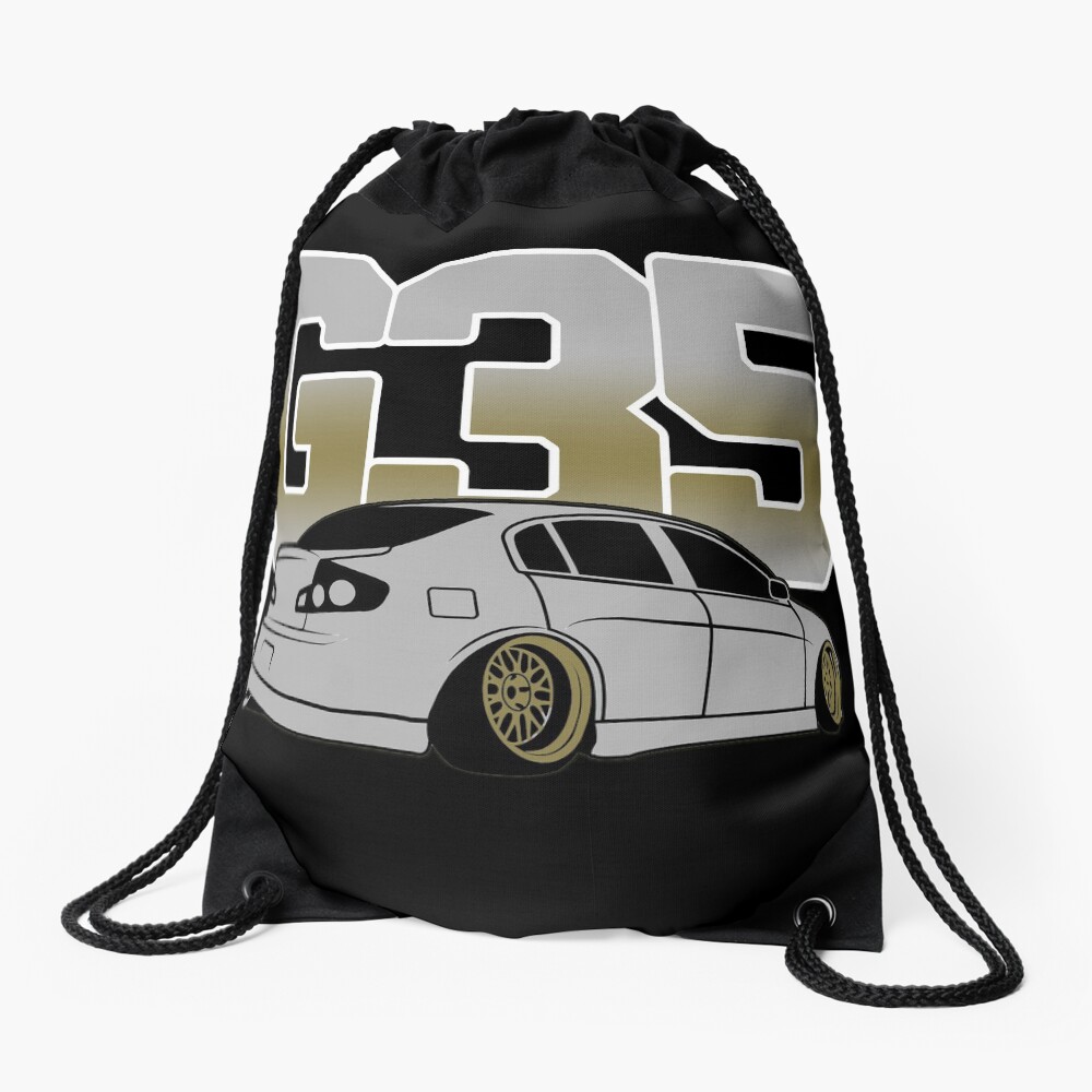 "Infiniti G35 G37 Sedan JDM Tuner" Drawstring Bag for Sale by