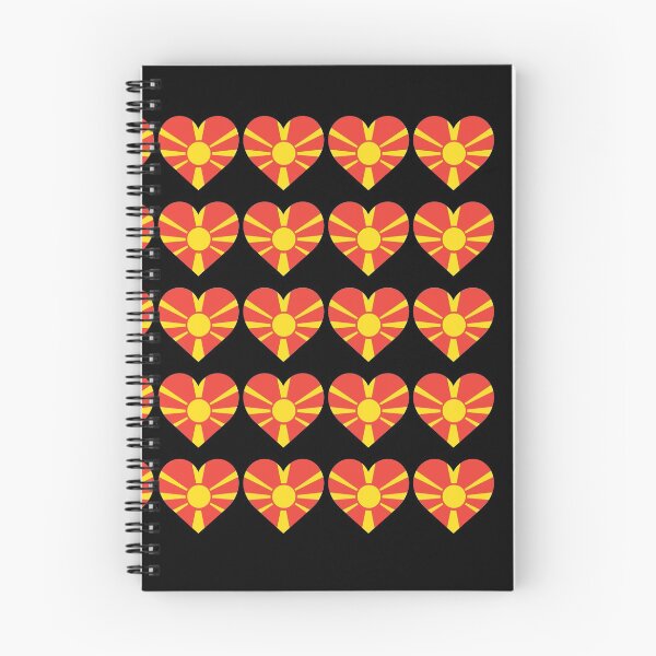 Item preview, Love My Macedonian Hearts Flag designed and sold by HelloFromAja.