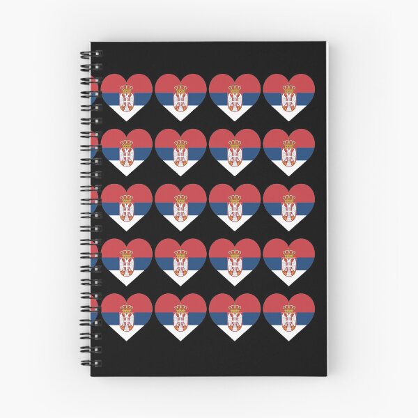 Item preview, Amo mi bandera serbia de corazones designed and sold by HelloFromAja.