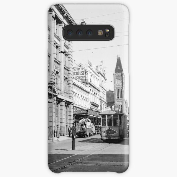 Barrack St, Perth, 1941. Tram No.27 approaches a traffic policeman, State Library of Western Australia Samsung Galaxy Snap Case