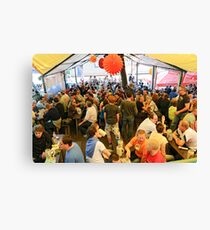 In the Steinbach Tent at the "Kerwa", Erlangen. Canvas Print