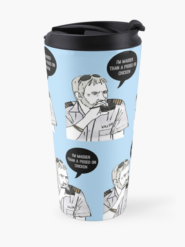 The Captain Travel Mug By Kaillustration Redbubble