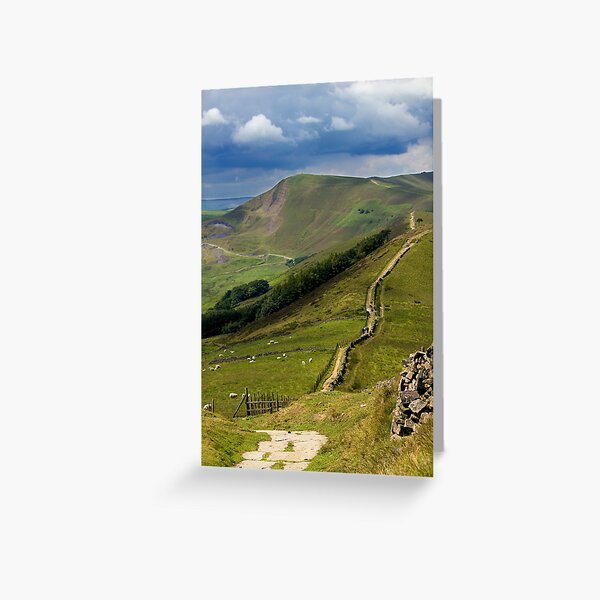 The Great Ridge, Hope Valley, Derbyshire. Greeting Card