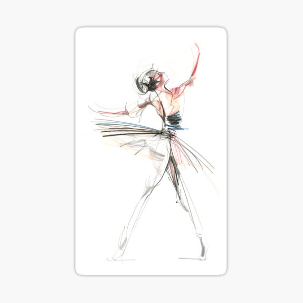 Item preview, Expressive Dancer Dance Drawing designed and sold by CatarinaGarcia.