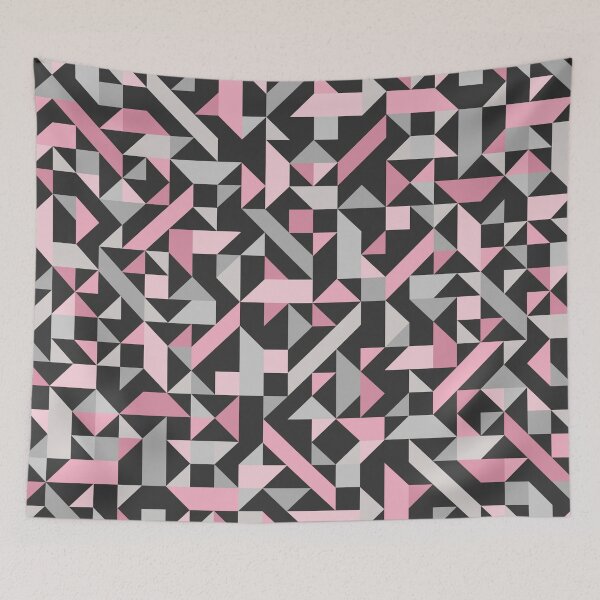 Item preview, Pink and Grey Geometric Art designed and sold by OneThreeSix.