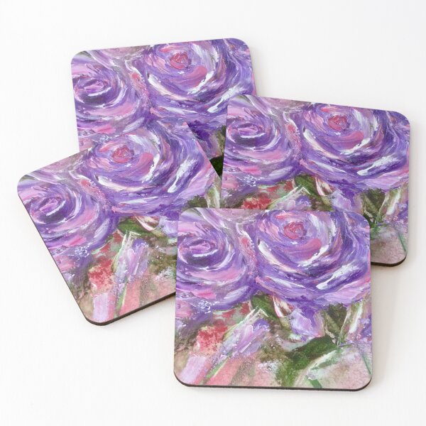 Item preview, “Love Roses” Valentine’s Abstract Collection. Purple. designed and sold by Angela Haig-Harrison.