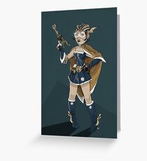 Deco Sci-Fi Greeting Card
