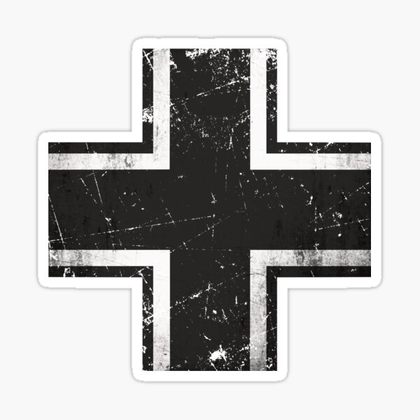 German Balkenkreuz Black Cross Sticker