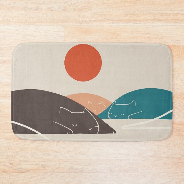 Item preview, Cat Landscape art No.1 designed and sold by ilovedoodle.