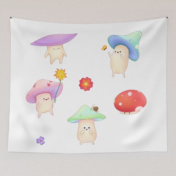 Item preview, Mushroom sticker set designed and sold by Qur0w.