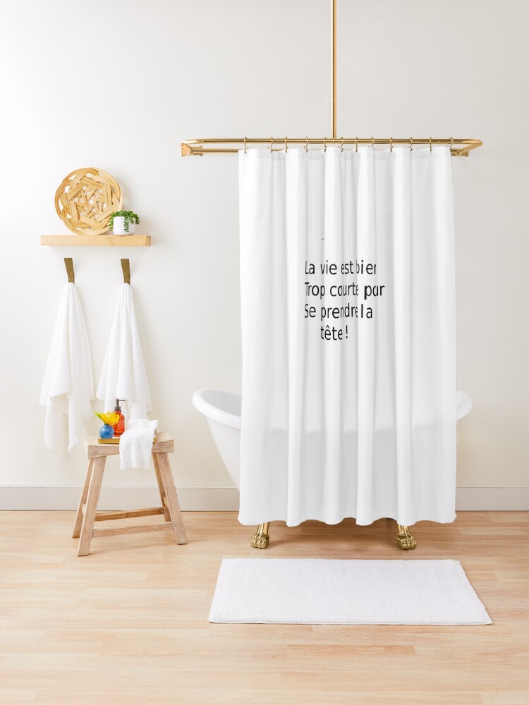 short shower curtain liner