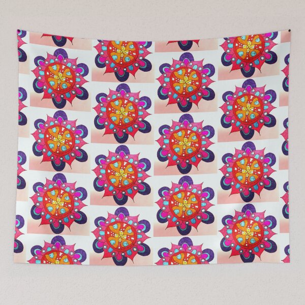 Item preview, Tiny House Flower Mandala designed and sold by rockabilby.
