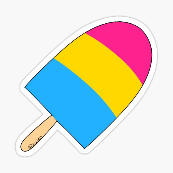 Pansexual Flag Pridesicale Sticker