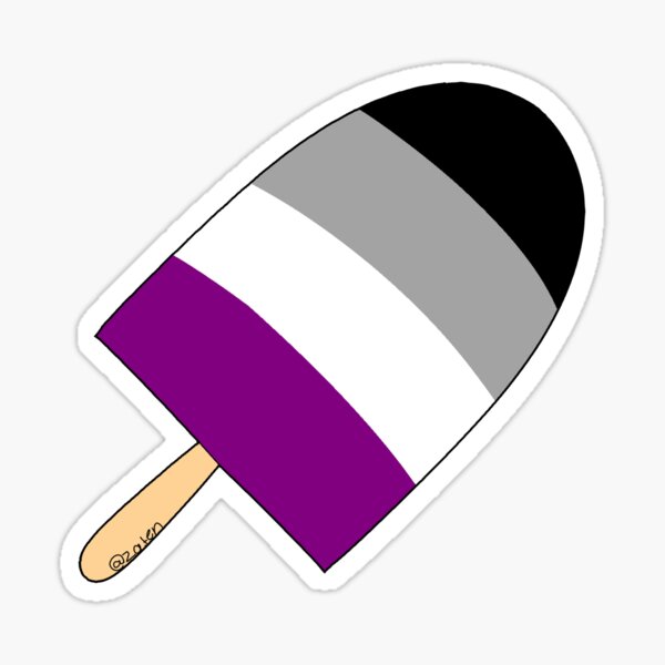 Asexual Flag Pridesicale Sticker