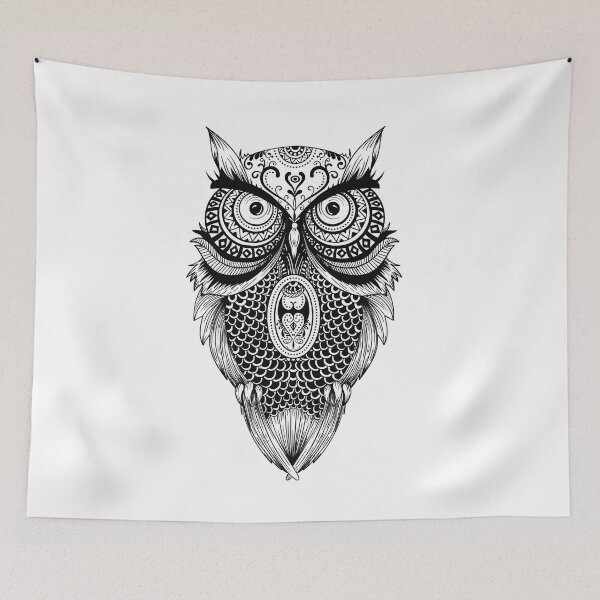 Item preview, Owl mandala designed and sold by DerSenat.