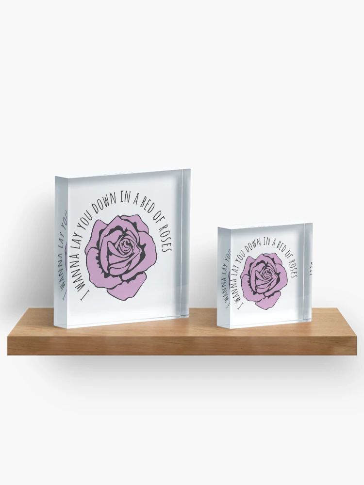 Thumbnail 3 of 5, Acrylic Block, Bed Of Roses designed and sold by RodeoJukebox.