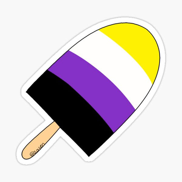 Nonbinary Flag Pridesicale Sticker