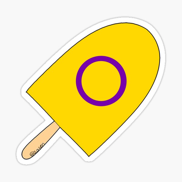 Intersex Flag Pridesicale Sticker