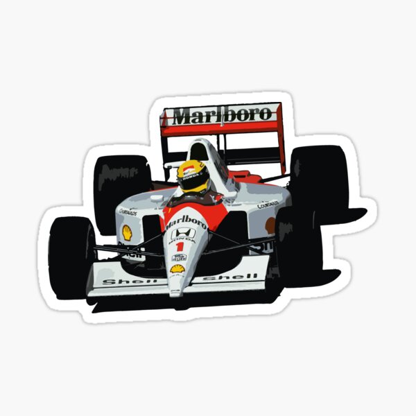 Ayrton Senna Stickers | Redbubble