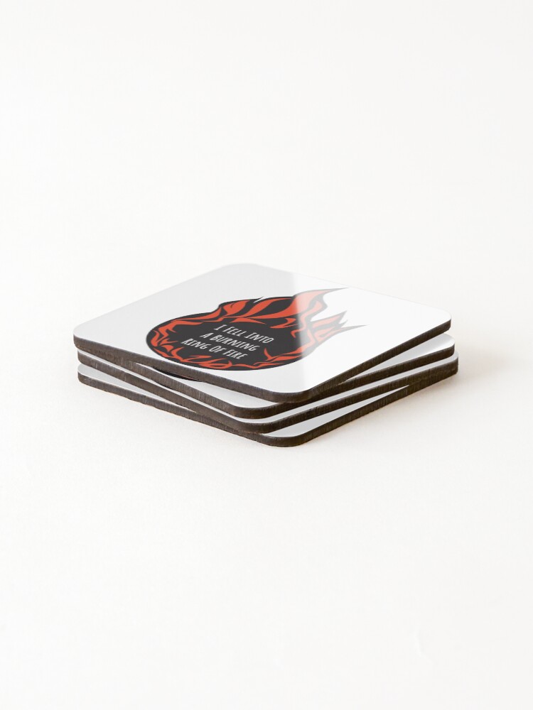 Thumbnail 4 of 5, Coasters (Set of 4), Ring Of Fire designed and sold by RodeoJukebox.