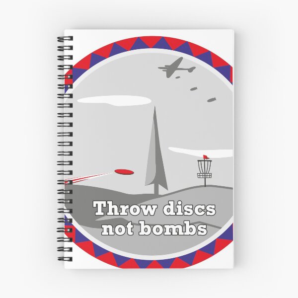 Item preview, Throw discs not bombs - disc golf designed and sold by Artiversal.